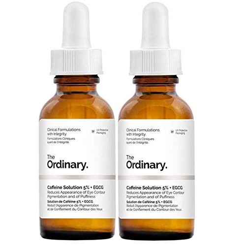 2 Pack of The Ordinary Caffeine Solution 5% + EGCG 30ml: Reduce...