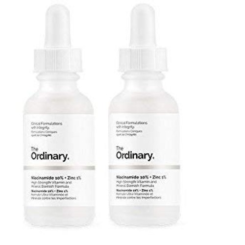 2 Packs of The Ordinary Niacinamide 10% + Zinc 1% 30ml