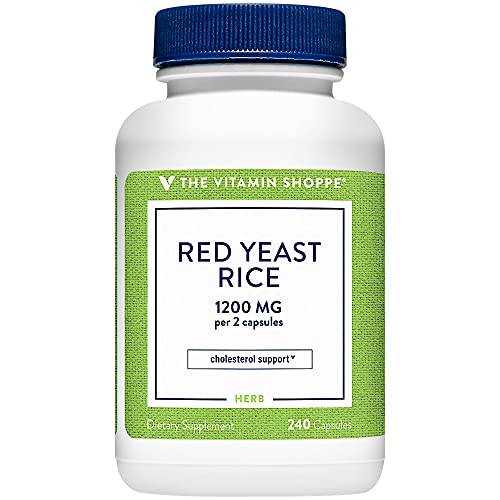 Red Yeast Rice 1200mg, Supports Cholesterol Cardiovascular Health...