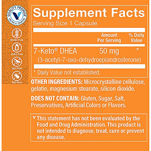 The Vitamin Shoppe 7Keto 50 MG Promotes Fat Metabolism, Can Be Us...