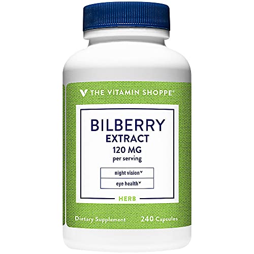 The Vitamin Shoppe Bilberry Extract 120MG, Antioxidant That Promo...