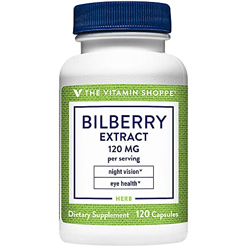 The Vitamin Shoppe Bilberry Extract 120MG, Antioxidant That Promo...