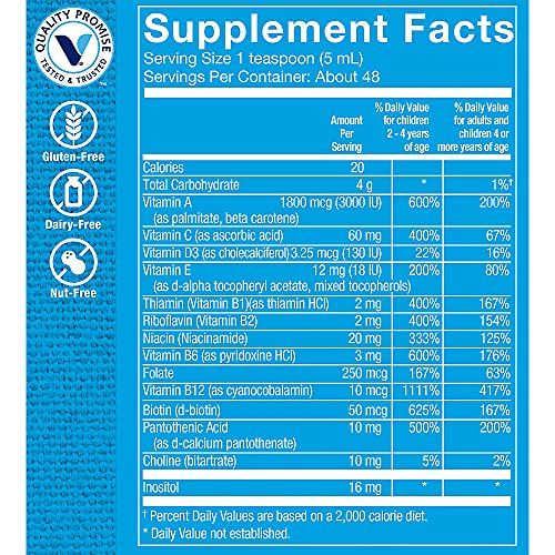 The Vitamin Shoppe Childrens Liquid Multivitamin, Natural Orange...