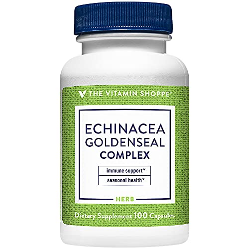 The Vitamin Shoppe Echinacea Goldenseal Complex, Seasonal Herbal ...