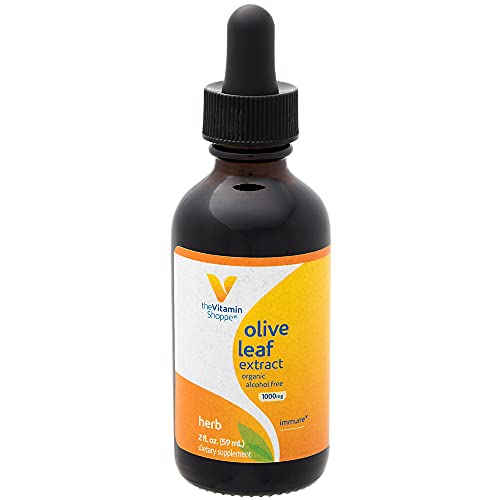 The Vitamin Shoppe Organic Olive Leaf Extract 1,000MG, Alcohol Fr...