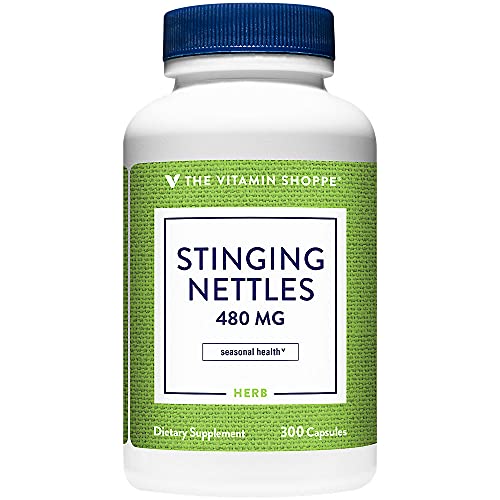The Vitamin Shoppe Stinging Nettles 480MG Urtica Dioica Leaf, A...
