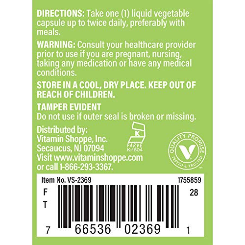 The Vitamin Shoppe Super Strength Oil of Oregano 45MG 70 Carvacr...