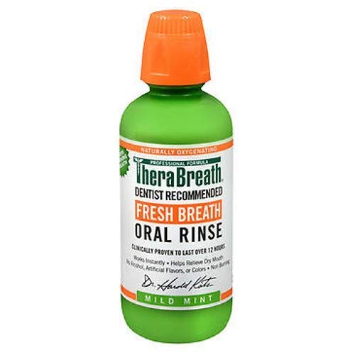 TheraBreath Fresh Breath, Oral Rinse, Mild Mint, 16 fl oz 473 ml