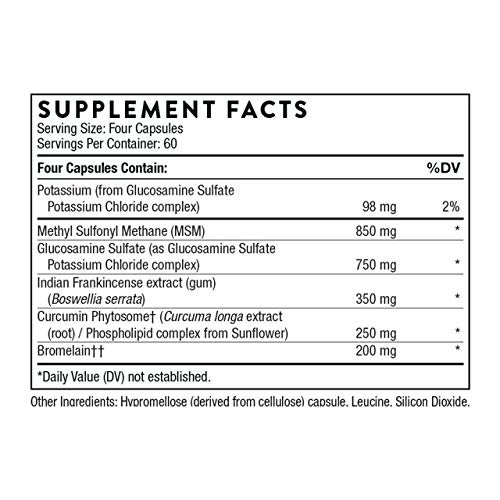 Thorne Joint Support Nutrients - Glucosamine and MSM with Curcumi...