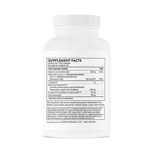 Thorne Perfusia Plus - Sustained-Release L-Arginine Plus Cofactor...
