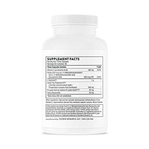 Thorne Perfusia Plus - Sustained-Release L-Arginine Plus Cofactor...