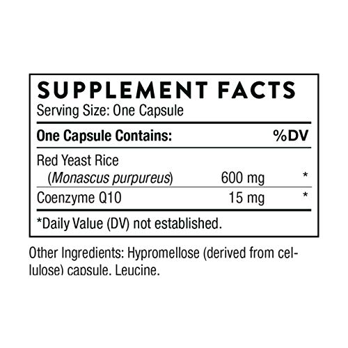 Thorne Red Yeast Rice + CoQ10 - Maintain Healthy Cholesterol Leve...
