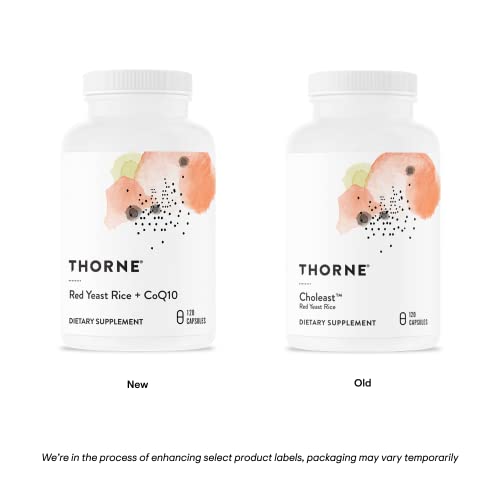 Thorne Red Yeast Rice + CoQ10 - Maintain Healthy Cholesterol Leve...