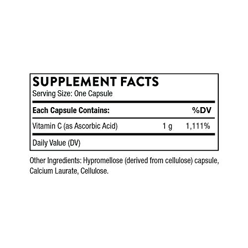 Thorne Research - Ascorbic Acid 1 Gram - Vitamin C Supplement f...