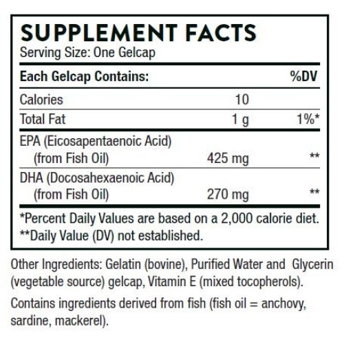 Thorne Super EPA - Omega-3 Fatty Acids EPA 425mg and DHA 270mg Su...