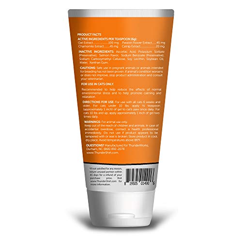 ThunderWunders Cat Calming Paw Gel | Vet Recommended to Help Redu...