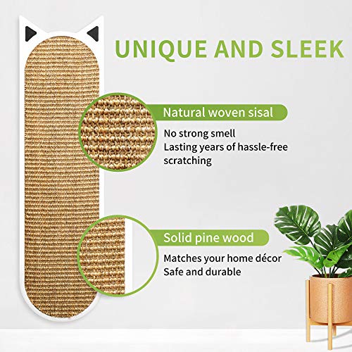 THUNDESK Cat Scratching Post Wall Mounted Cat Scratcher for Impro...