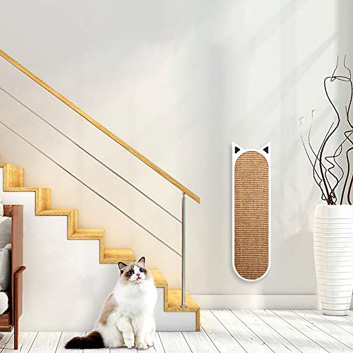 THUNDESK Cat Scratching Post Wall Mounted Cat Scratcher for Impro...
