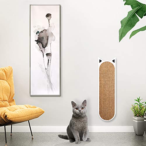 THUNDESK Cat Scratching Post Wall Mounted Cat Scratcher for Impro...