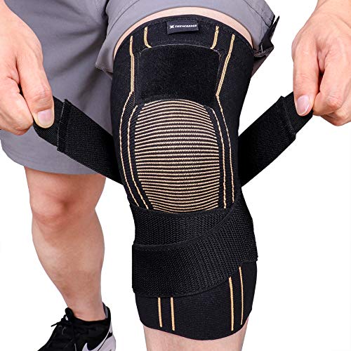 Thx4COPPER Sport Compression Knee Brace with Adjustable Strap, Ar...