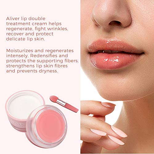 Lip Scrub+Lip Sleeping Mask Double Effect with Collagen Peptides,...
