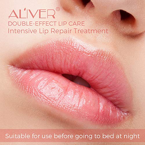 Lip Scrub+Lip Sleeping Mask Double Effect with Collagen Peptides,...