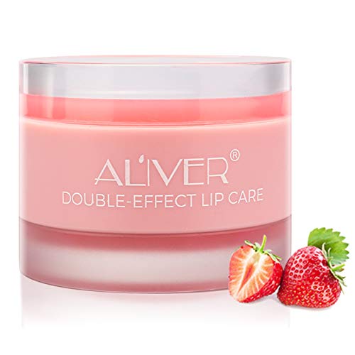 Lip Scrub+Lip Sleeping Mask Double Effect with Collagen Peptides,...