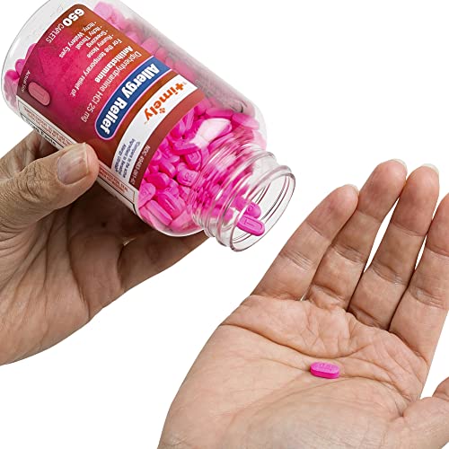 Timely Allergy Relief Diphenhydramine HCl 25 mg - 650 Caplets - C...