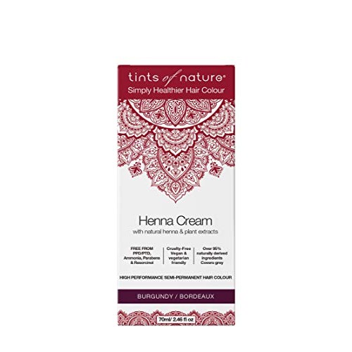 Tints of Nature Burgundy Semi-Permanent Henna Cream Hair Colour N...