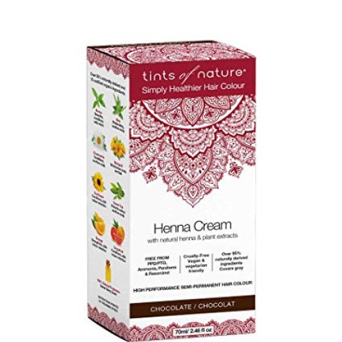 Tints of Nature Chocolate Semi-Permanent Henna Cream Hair Colour ...