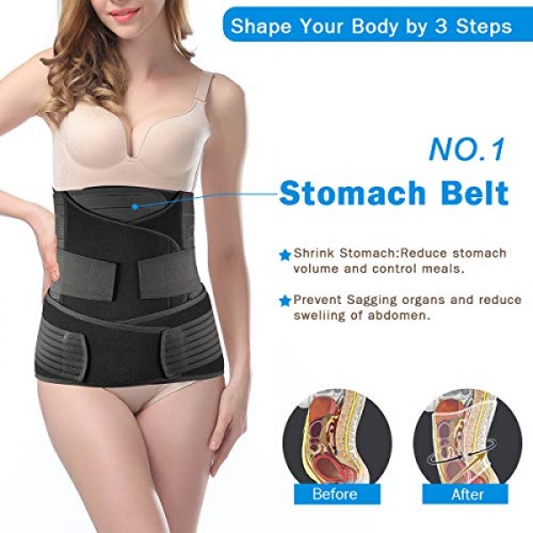 3 in 1 Postpartum Belly Band Support Recovery Belt Post Pregnancy...