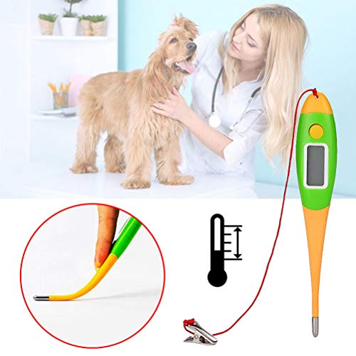 Pet Thermometer, Professiona Pets Electronic Thermometer Dog Digi...