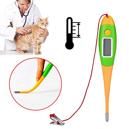Pet Thermometer, Professiona Pets Electronic Thermometer Dog Digi...