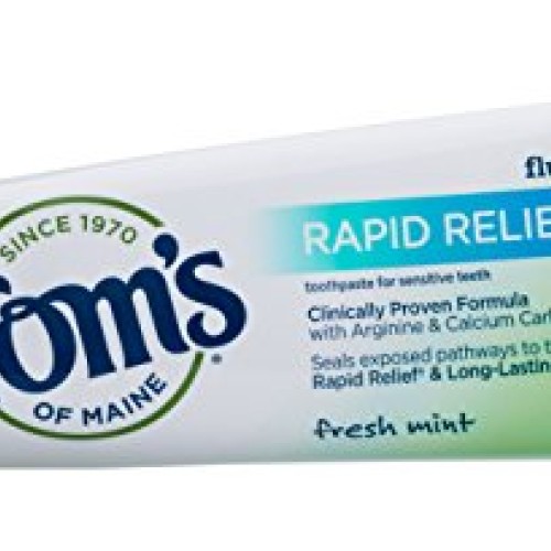 Toms of Maine Fluoride-Free Rapid Relief Sensitive Toothpaste, F...