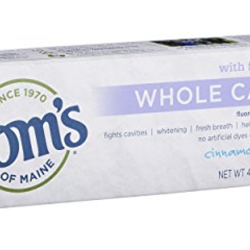Toms of Maine Whole Care Fluoride Toothpaste, Cinnamon Clove, 4....