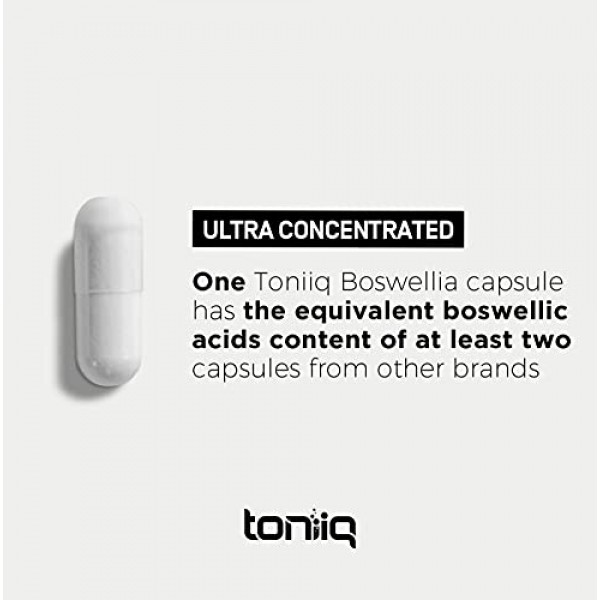Ultra High Strength Boswellia Capsules - 85% Boswellic Acids - Wi...