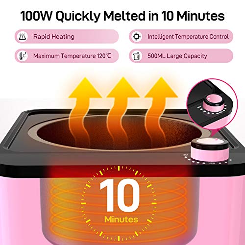 TOOCA Wax Warmer for Hair Removal, Non-Stick Waxing kit for Women...