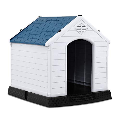 Toolsempire Large Dog House 34x33x31 Inches Plastic Durable Water...