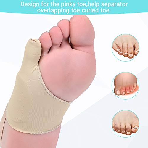 Toothbace Bunion Corrector Tailors Toe Straightener Built-in Gel...