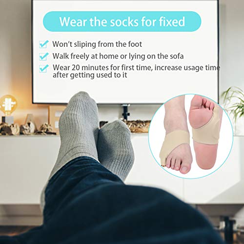 Toothbace Bunion Corrector Tailors Toe Straightener Built-in Gel...