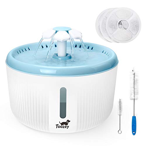 Toozey Cat Water Fountain, 2L Water Fountain for Cats, Automatic ...