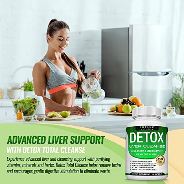Detox Cleanse Liver Support & Repair Formula - Liver Cleanser Nat...