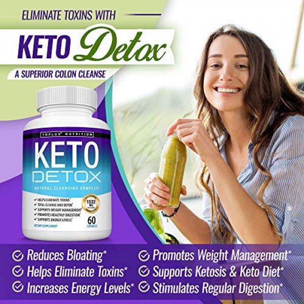 Keto Detox Pills Advanced Cleansing Extract – 1532 Mg Natural Aca...