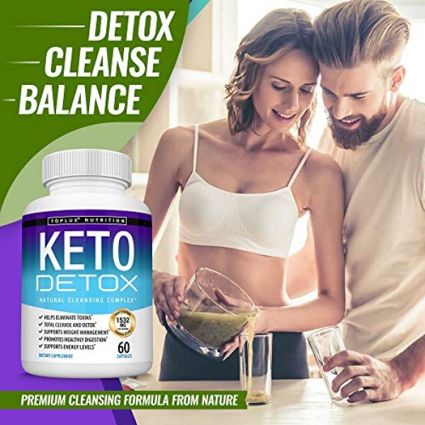 Keto Detox Pills Advanced Cleansing Extract – 1532 Mg Natural Aca...