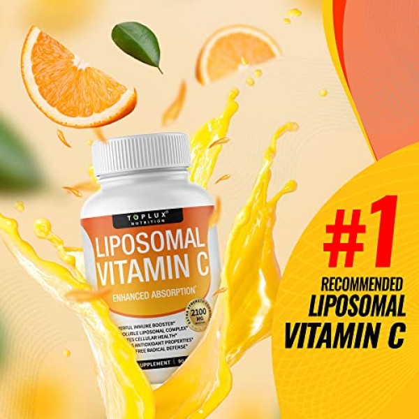 Liposomal Vitamin C 2100mg High Absorption Fat Soluble VIT C - Im...