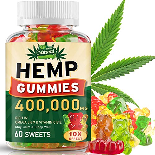 400,000MG Hemp Gummies,Hemp Oil Gummies - 60pcs