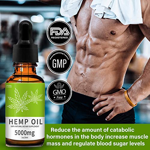 TOPNaturePlus 5000MG Hemp Oil for Pain Relief, Stress, Anxiety an...