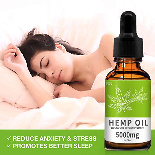 TOPNaturePlus 5000MG Hemp Oil for Pain Relief, Stress, Anxiety an...
