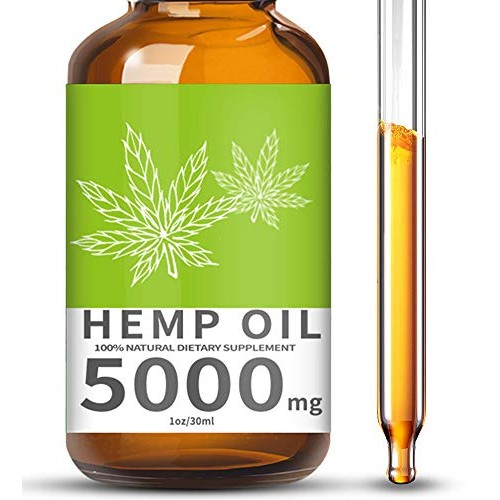 TOPNaturePlus 5000MG Hemp Oil for Pain Relief, Stress, Anxiety an...
