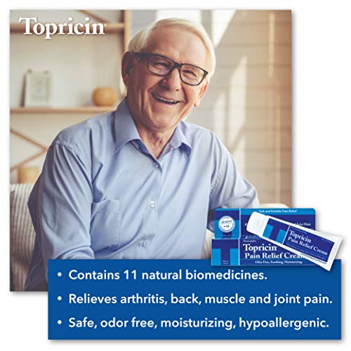 Topricin Pain Relief Therapy Cream 2 oz Fast Acting Pain Reliev...